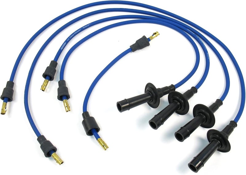 704301 Flame-Thrower Blue Custom Fit 4 Cylinder Spark Plug Wire